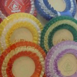sewn three tier sets rosettes