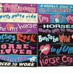 horse bumper stickers pk 24